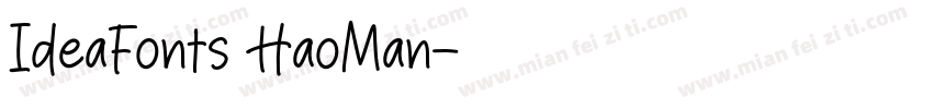 IdeaFonts HaoMan字体转换